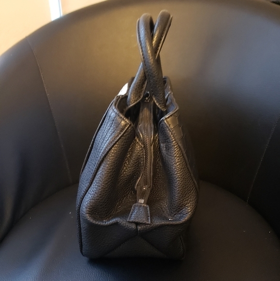 Sergio Ferretti Croc Embossed Classic Satchel - Picture 10 of 13